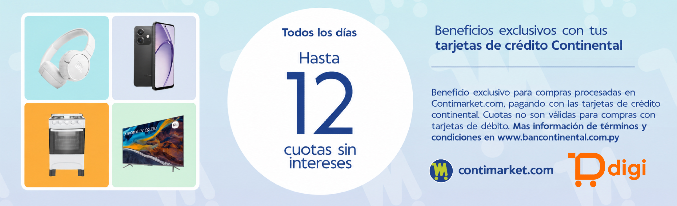 Contimarket_12 Cuotas sin intereses